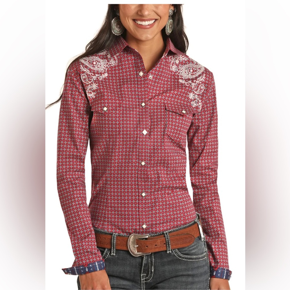 Cruel Girl Vintage 1970’s Miller Gingham Pearl Snap Shirt western small